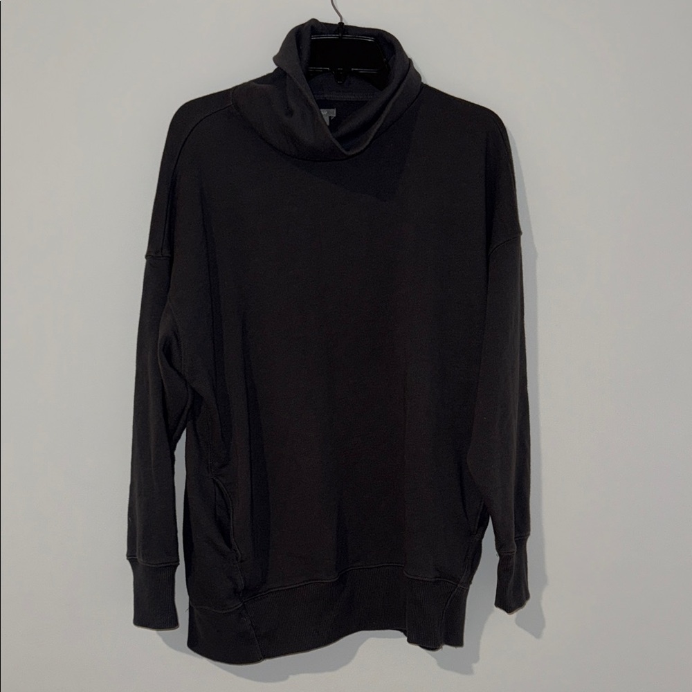 Aerie Gray Cowl Neck Sweatshirt